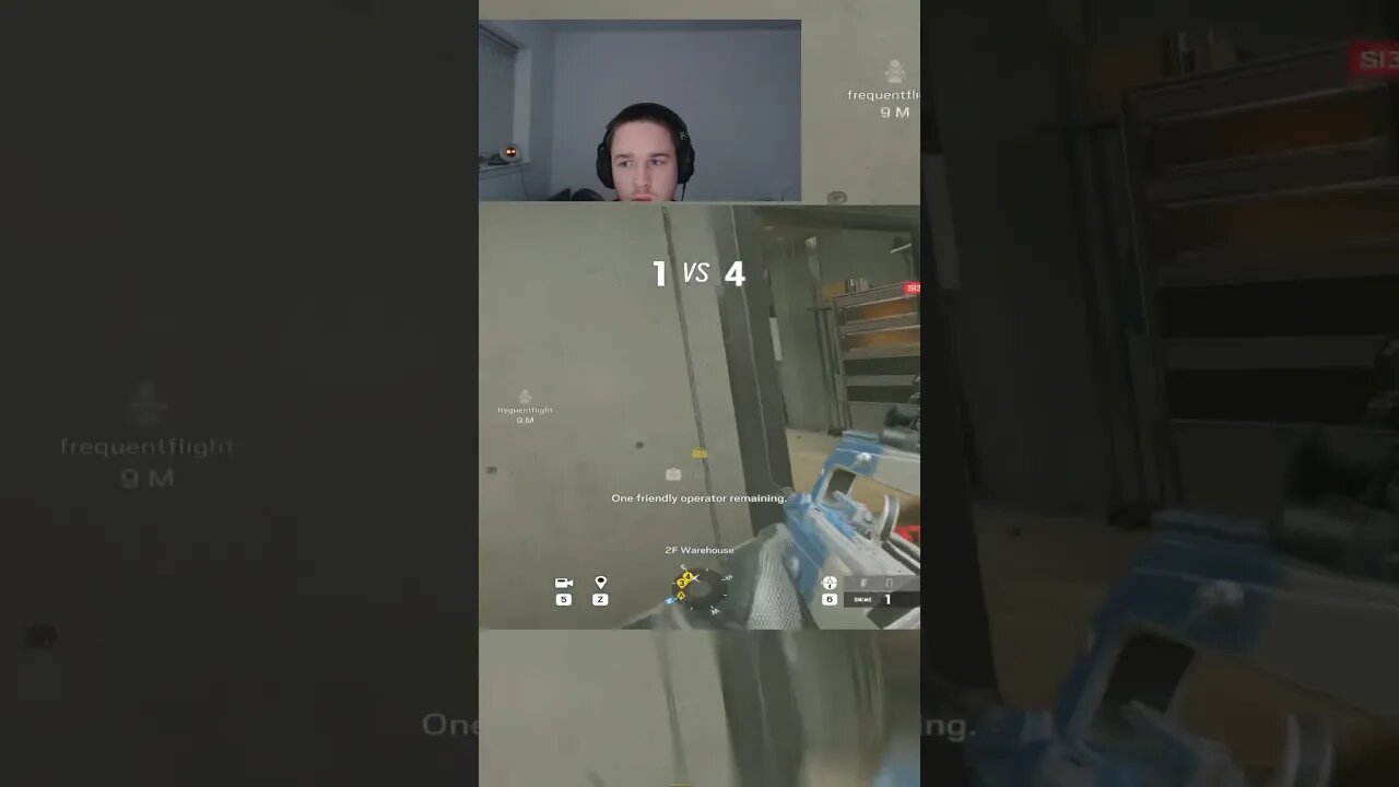 1V4 VS LAG SWITCH #rainbowsixsiege #rainbow6