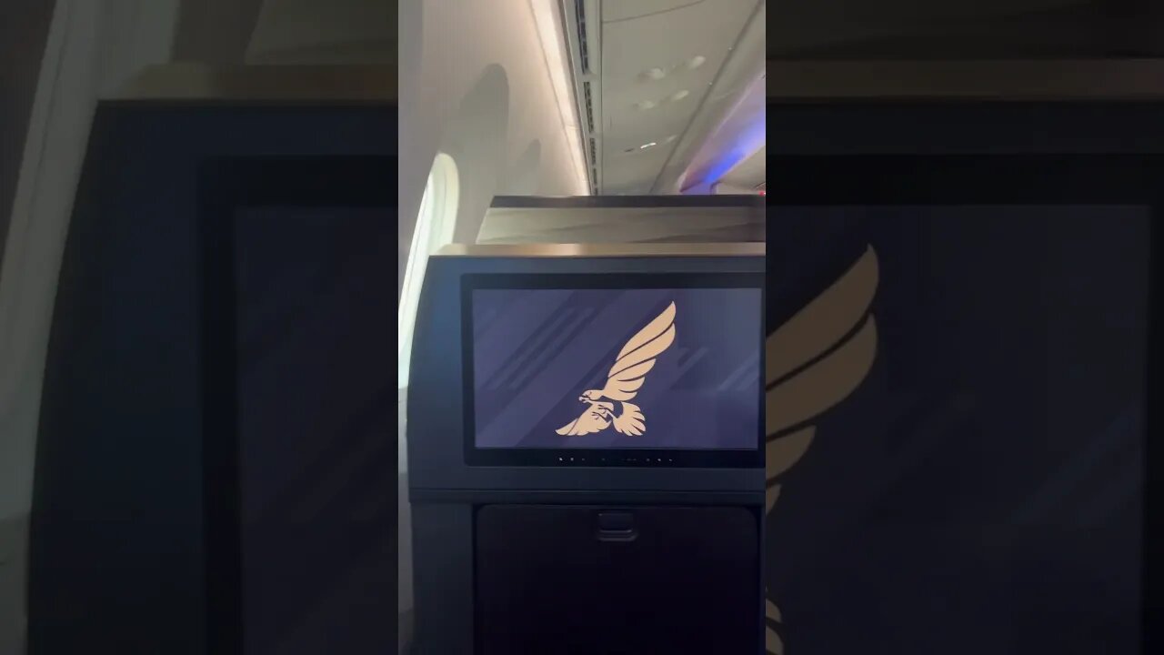 Empty Gulf Air Dreamliner