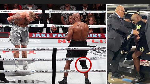 boxing legend Mike Tyson, 58, limped out to Gen Z YouTuber Jake Paul, 27, in historic bout