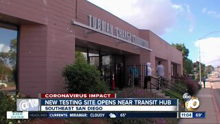 New testing site opens near transit hub