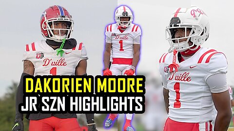 #1 RANKED WR Dakorien Moore Junior SZN Highlights Duncanville HS