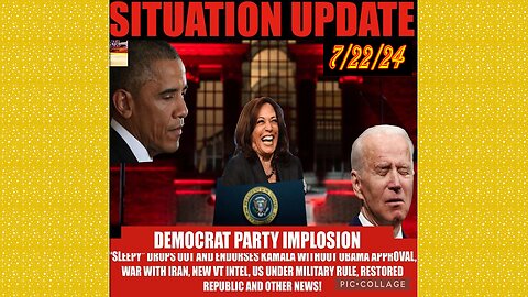 SITUATION UPDATE 7/22/24 - Trump & Biden Debate,Sleepy Out/Kamala In, War W/Iran! It's Time To Fight