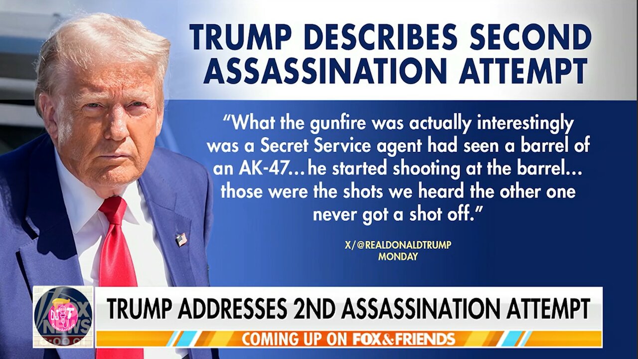 PRESIDENT TRUMP DESCRIBES 2ND ASSASSINATION ATTEMPT ON HIS LIFE (AUDIO)