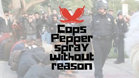 Cops pepper spray for no reason; charge menacing