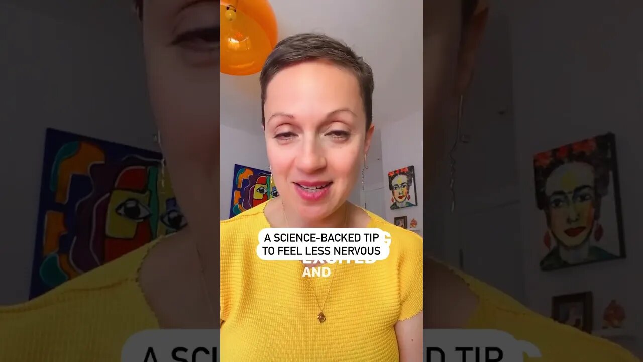 A Science Backed Up Tip to Feel Less Nervous #shorts