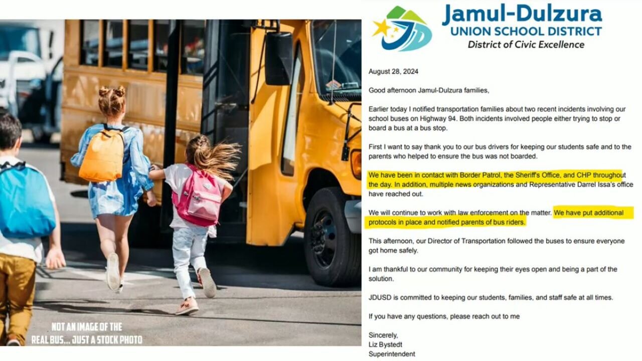 Illegal Immigrants Try To Hijack School Buses Full Of Elementary & Middle School Kids In California
