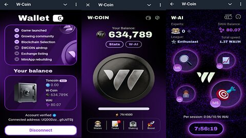 W-Coin | Airdrop Is Coming Soon | Start Mining , Staking And Claim WAI Tokens | Telegram Crypto Bot