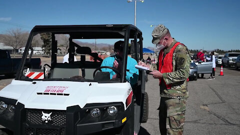02/10/2021 AZNG helps provide COVID-19 vaccinations in Mojave County