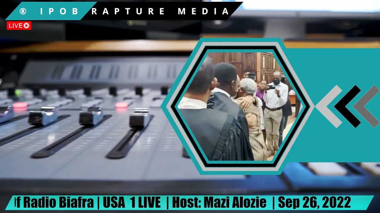 Welcome To The University Of Radio Biafra | USA 1 LIVE | Host: Mazi Alozie | Sep 26, 2022