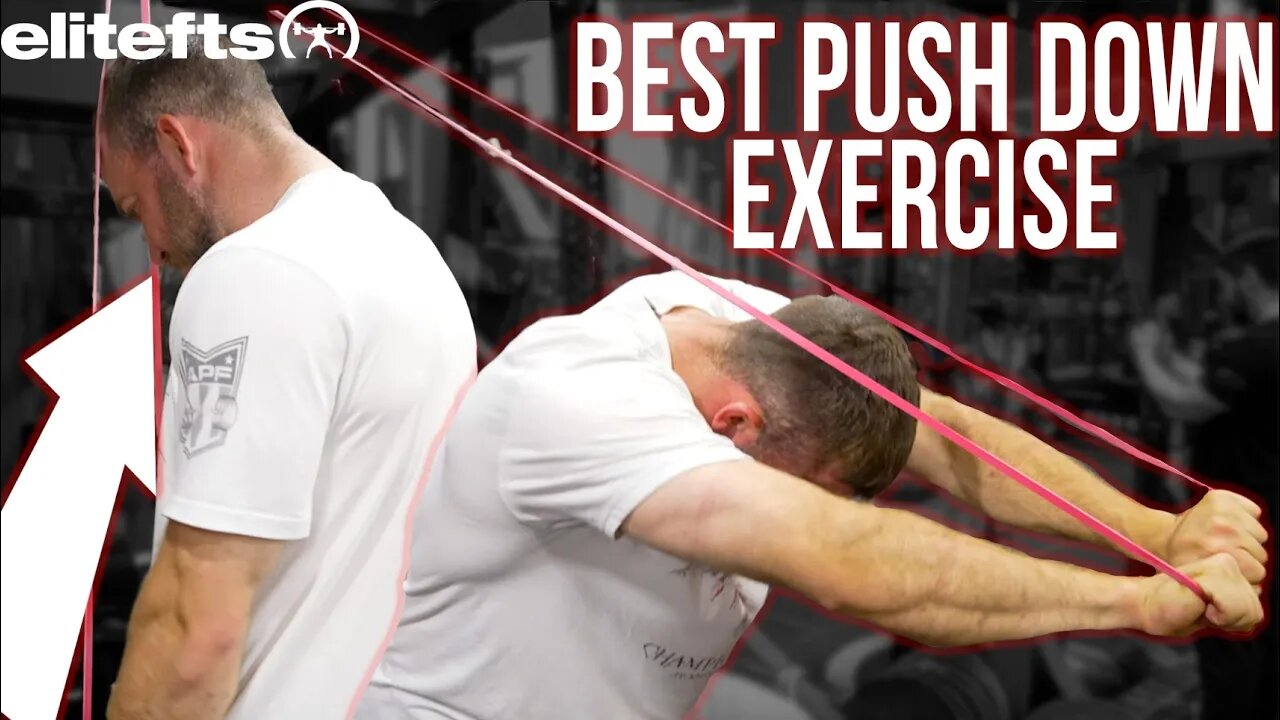 HOW TO: Band Push Down (BEST BANDED EXERCISE)