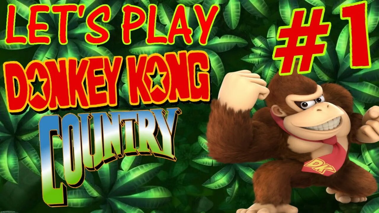 Let's Play Donkey Kong Country (SNES) #1 - Walkthrough | Playthrough | Falcopunch64