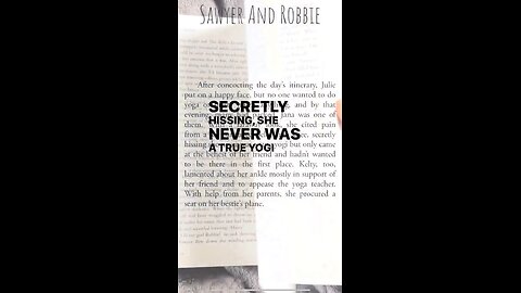 A precious few true yogis in Sawyer And Robbie