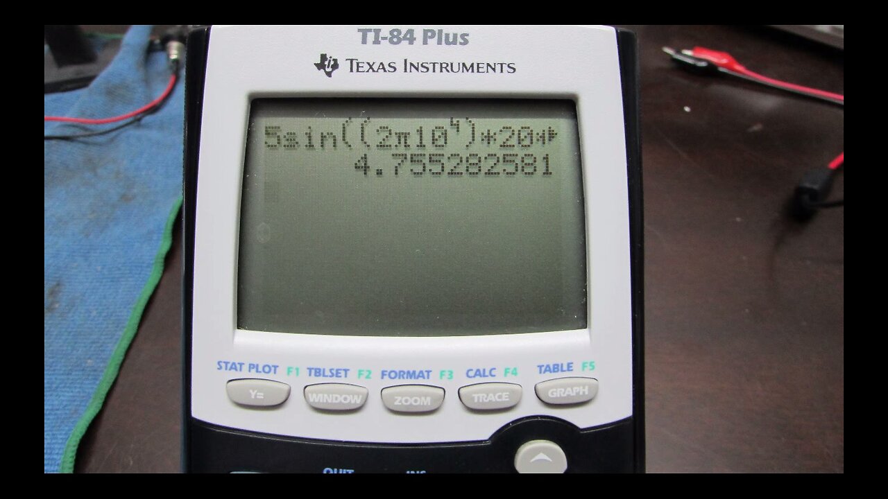 Calculating sinusoidal voltage of an AC current