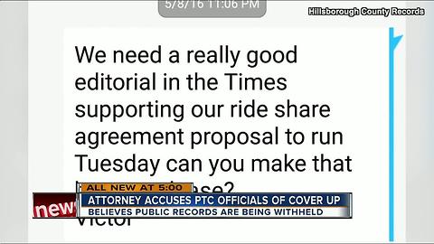Attorney accuses PTC officials of cover-up; believes public records are being withheld