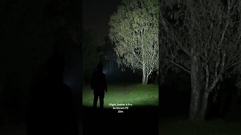 Short demonstration: Olight Seeker 4 Pro, 20m
