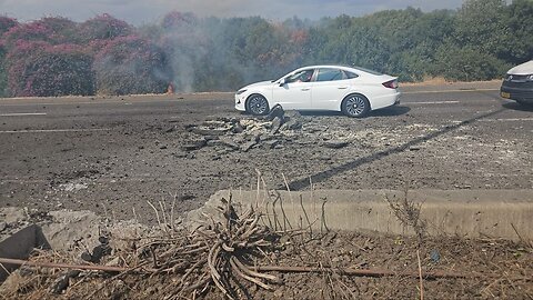 Reports of a rocket imapct near the Horeshim Interchange in central Israel,