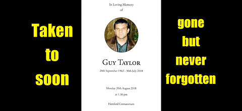 Taken to soon, gone but never forgotten