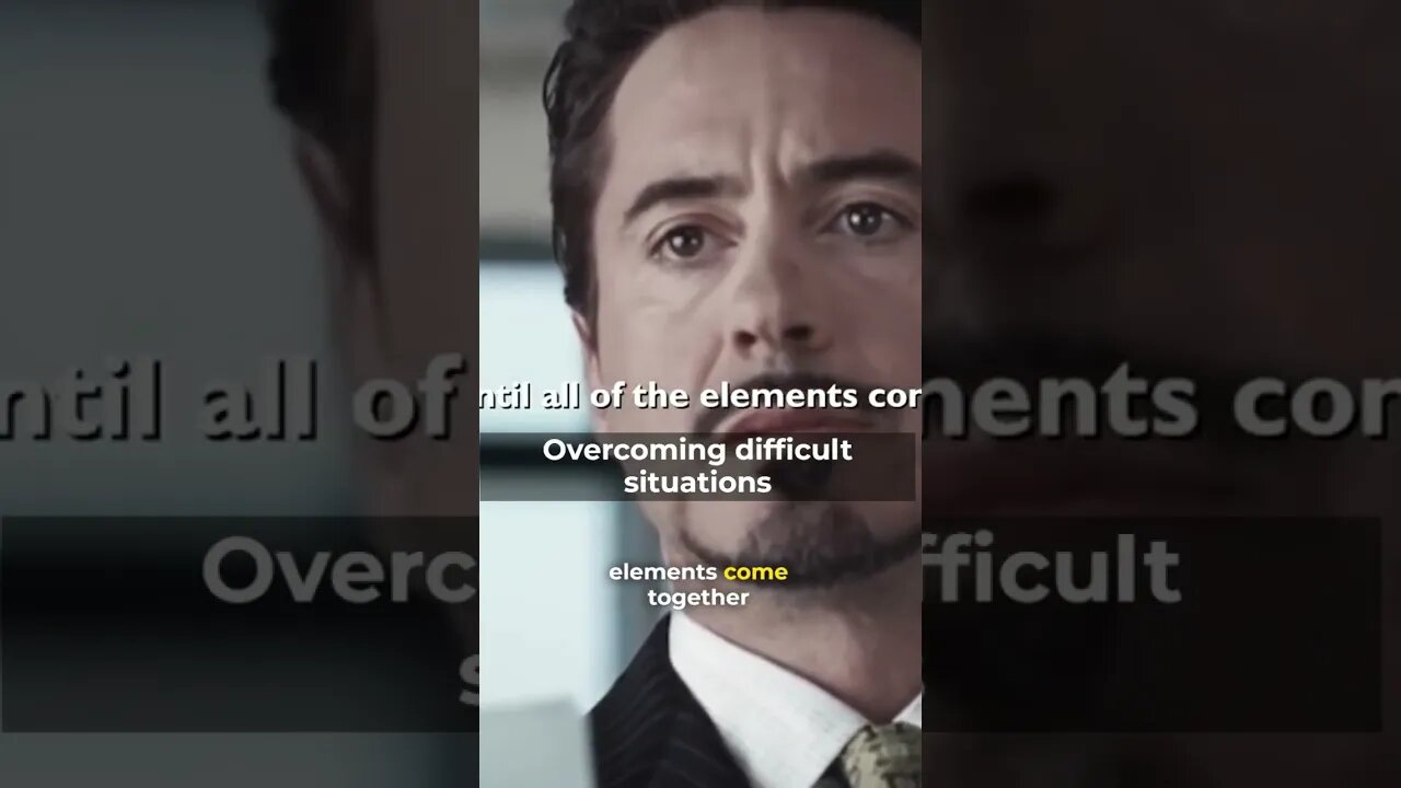 Overcoming difficult situations Robert Downey Jr.
