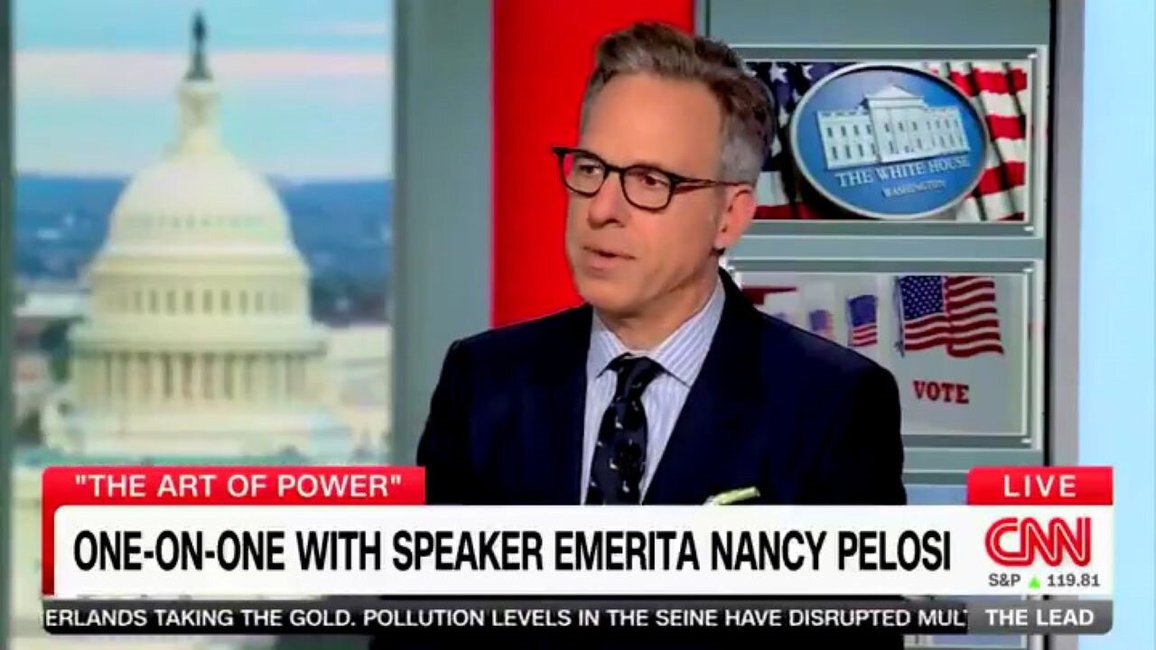 CNN's Jake Tapper Asks How Much Nancy Pelosi Blames Trump For Attack On Her Husband