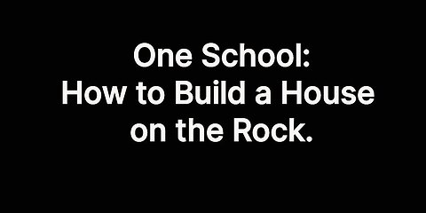 OS: How to Build a House on the Rock.