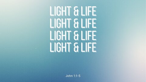 In Jesus, there is LIFE!