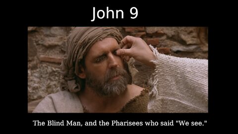 The Blind Man, and the Pharisees who said "We see "