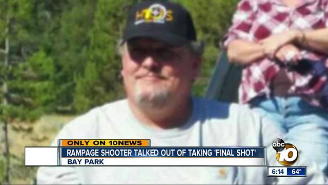 Northern California shooter talked out of taking "final shot"
