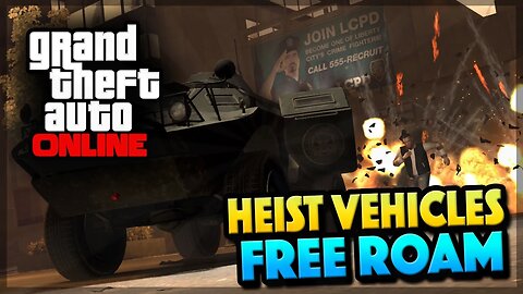 GTA 5 Online Heist Vehicles In Free Roam GTA Online - (GTA 5 Gameplay)
