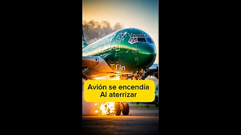 Un avión de Frontier Airlines se incendió mientras intentaba aterrizar en Las Vegas.