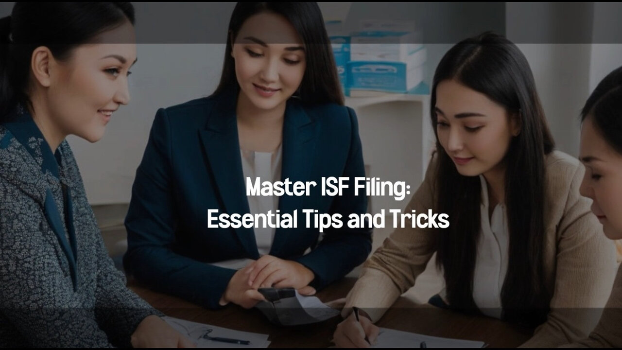 Mastering ISF Filing: Best Practices for a Smooth Customs Process