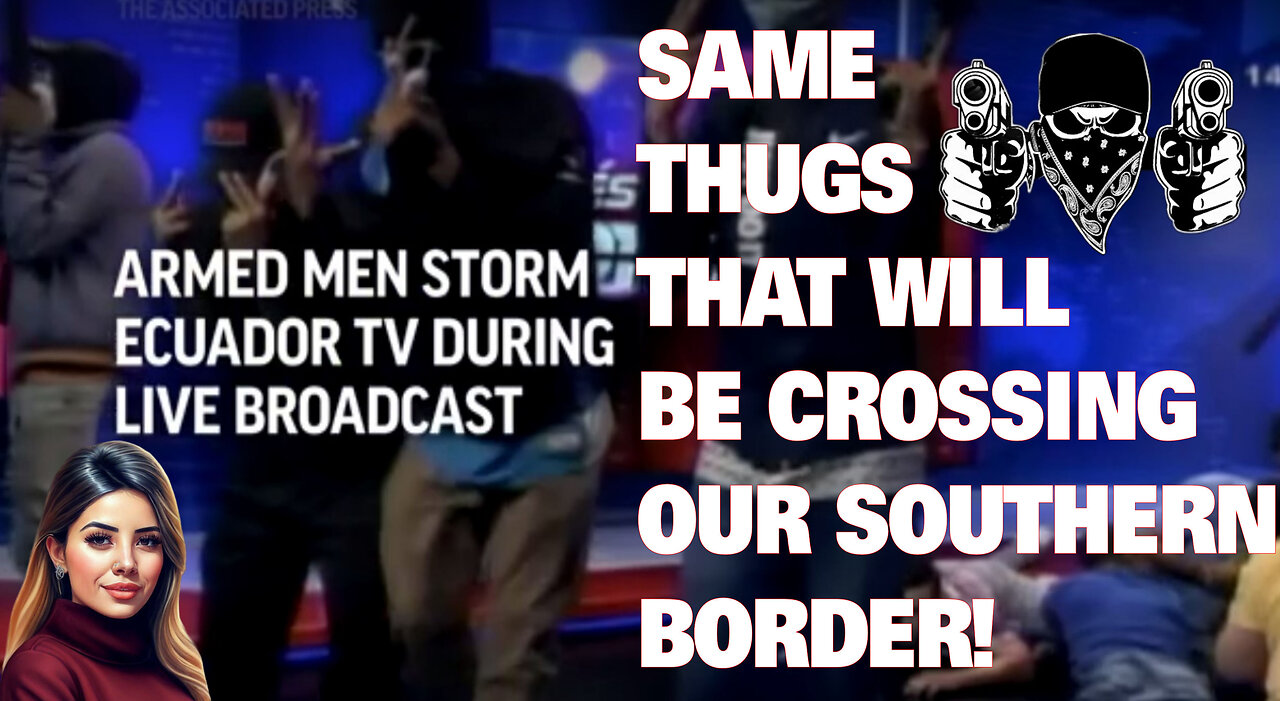 BREAKING NEWS!! On-air take-over of TV studio by gunmen in Ecuador!!
