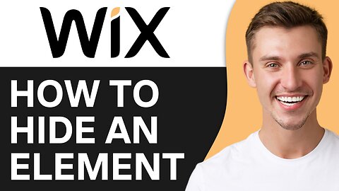 HOW TO HIDE AN ELEMENT IN WIX
