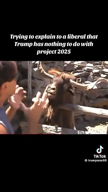 Trying To Explain To A Liberal That Trump Has Nothing To Do With Project 2025
