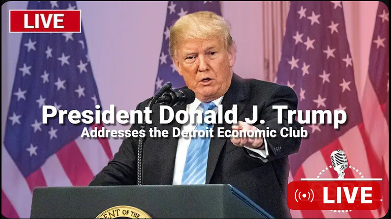 President Trump Addresses the Detroit Economic Club - 10/10/24