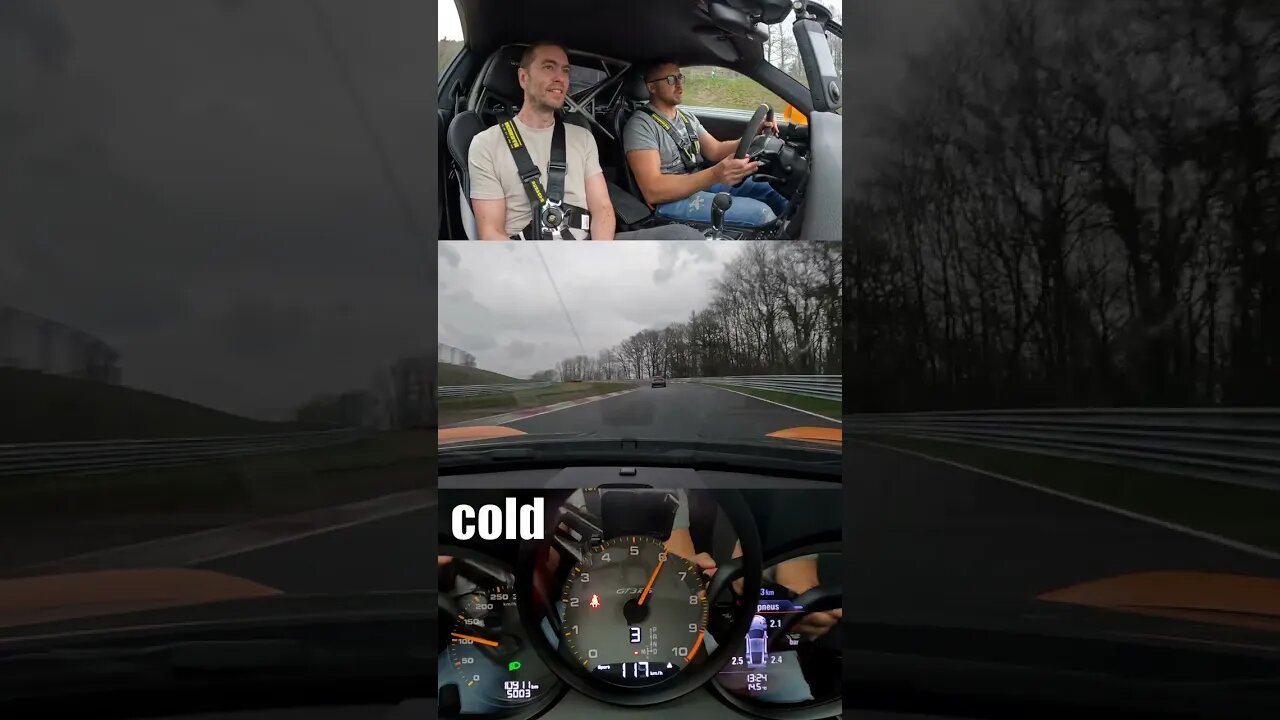 SCIENCE! Porsche GT3 RS. Same Corner, Different Tyre Temps. #porsche #nurburgring