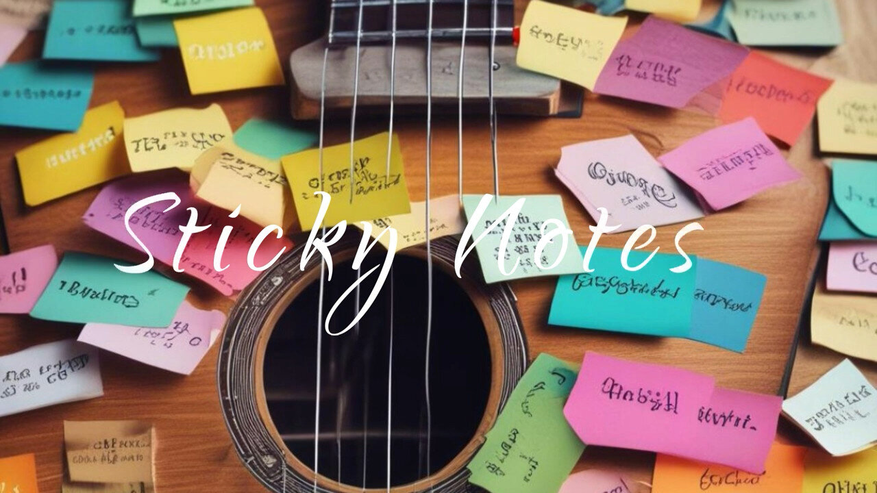 TENDER COUNTRY LOVE SONG: "Sticky Notes" - LYRIC SERIES HD