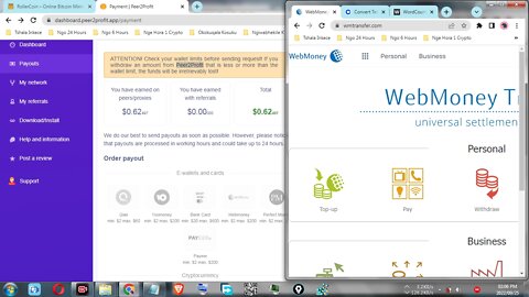 How To Make Money By Mining Free Cash Online At Peer2Profit And Instant Withdraw At Webmoney