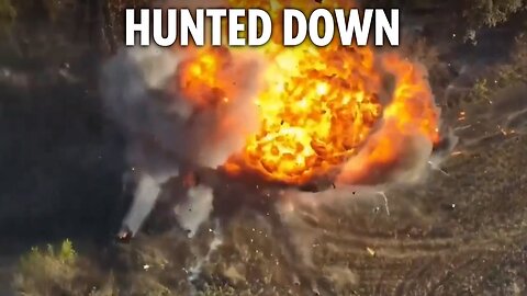 Ukrainian drones pick off Russian tanks one by one as bloody war rages on