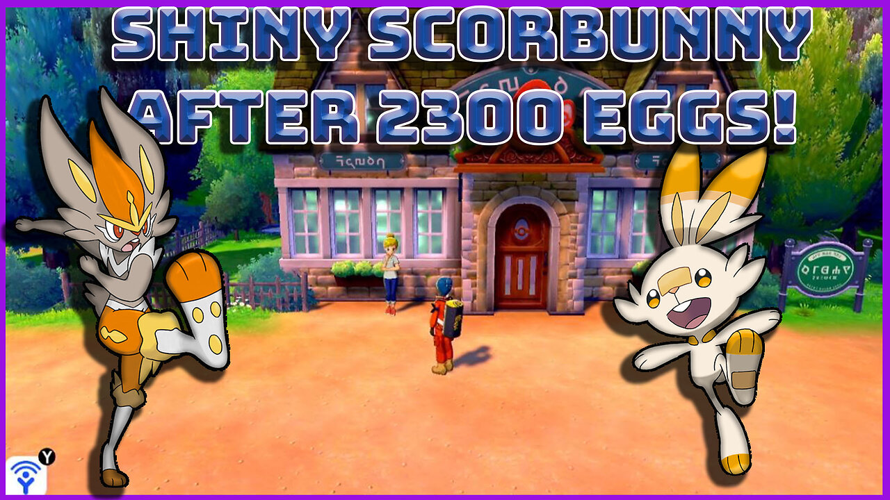 Shiny Scorbunny After 2300 Eggs In Pokemon Shield!