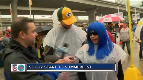 Summerfest off to a rainy start