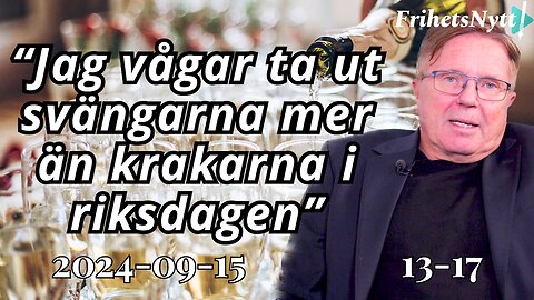 "Förslag som krakarna i riksdag & tidöregeringen inte vågar" - Kom på mingel och tal med Frihetsnytt