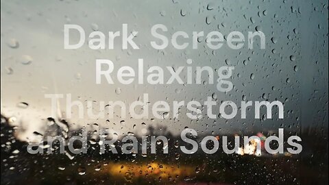 Relaxing Thunderstorm Rain Sounds with Black Screen | Fall Asleep in Under 5 Minutes