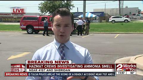 Businesses evacuated in midtown after investigation into ammonia smell
