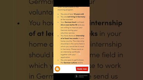 Get paid to volunteer in Germany with free housing meals insurance....rest of video in the channel