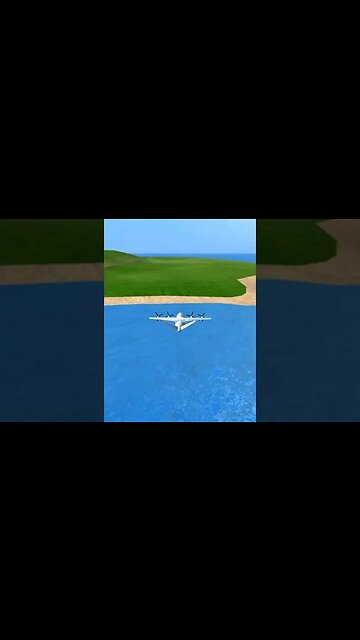 Landing aircraft without landing gears | Turboprop Flight Simulator #shorts