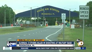 Gunman, 3 others killed on base