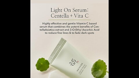 Beauty of Joseon Light On Serum Vitamin C Centella Dark Spot