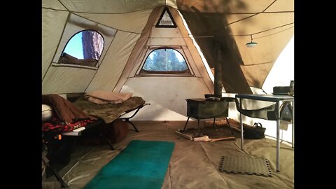 Winter Camping: Regulating Heat in the Cabela's Big Tent - Big Horn III