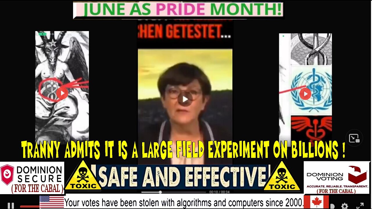 TRANNY ADMITS IT IS A LARGE FIELD EXPERIMENT ON BILLIONS !