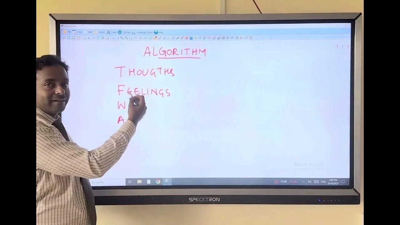 Algorithm of our Habits- Pattern